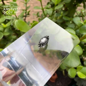 Ornate Cubic Zirconia Marquise