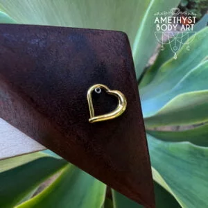 YG Heart - Stainless Steel Hinged Ring