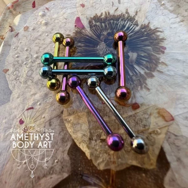 Titanium Barbell - 14g/1.6mm - 5mm ball - Image 2