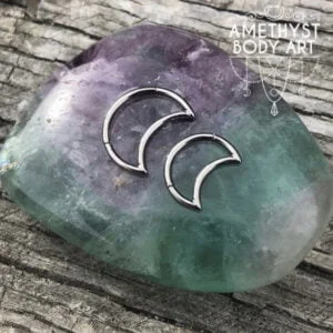 Titanium Moon Hinged Segment Ring