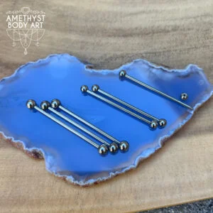 Stainless Steel Industrial Barbell 14g/1.6mm