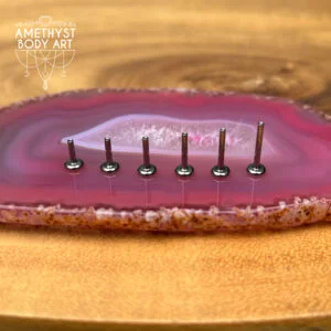 Threadless Titanium Flatback Labret