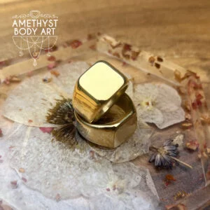 PVD Gold Stainless Steel Signet Ring