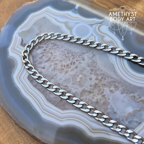 Stainless Steel Cuban Link Chain - Image 2