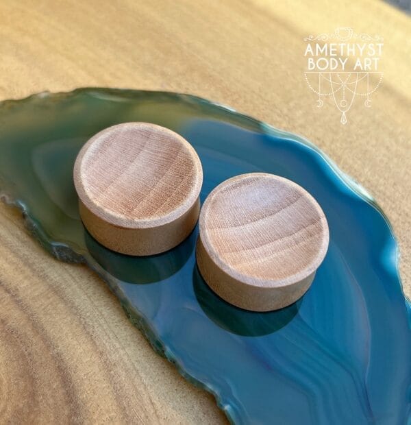 24mm Double Flared Crocodile Wood Plugs - Image 3