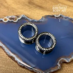 16mm CZ Stainless Steel Internally Threaded Tunnels