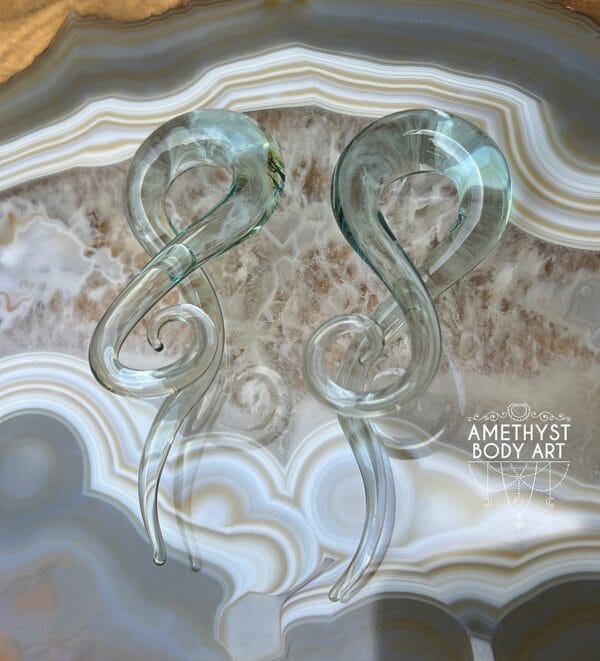 10mm Glass Spiral Swirl - Hangers - Image 2