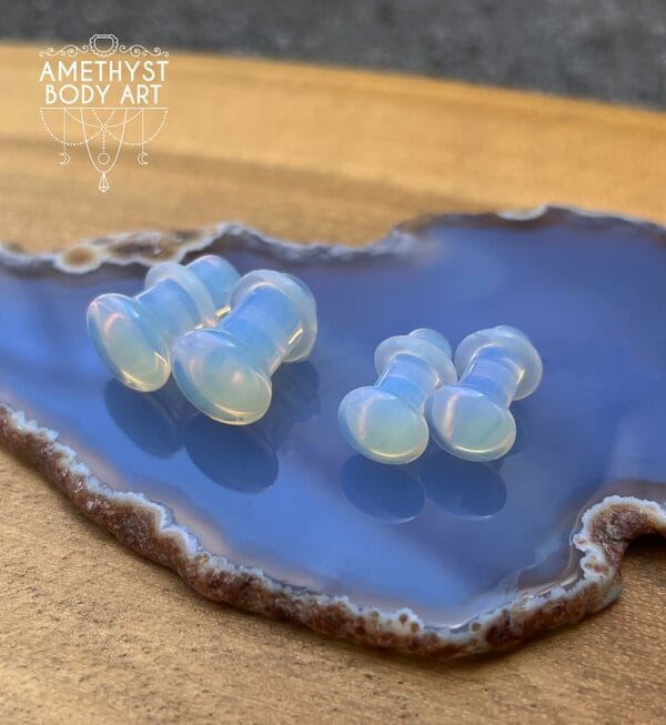 Opalite Single Flare Stone plugs